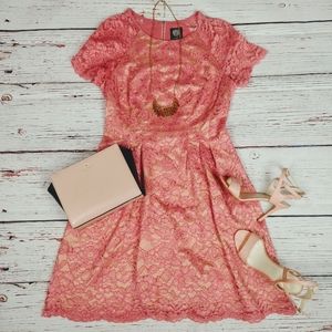 Vince Camuto Coral Lace Dress